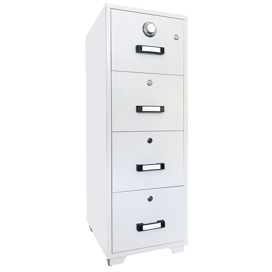 Filing Cabinet Fireproof 4 Drawer Vertical Steel File Cabinet Safes
