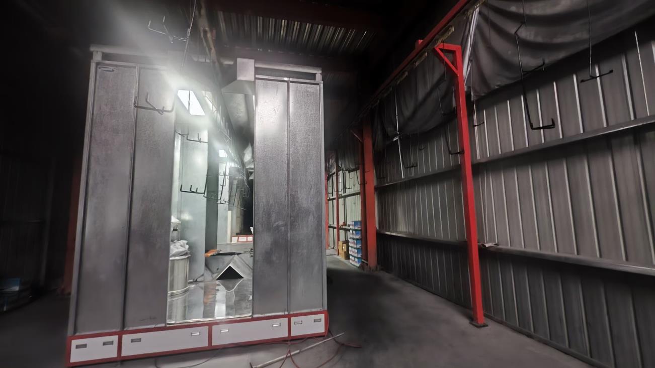 Safe assembly and finishing process at RVault Box factory