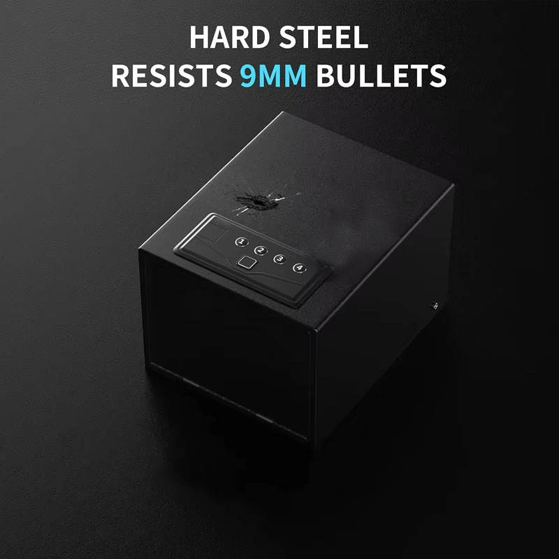Biometric Safe - Quick Access Handgun Safe with Fingerprint &amp; Digital Keypad, Secure Home Gun Safe for up to 4 Guns