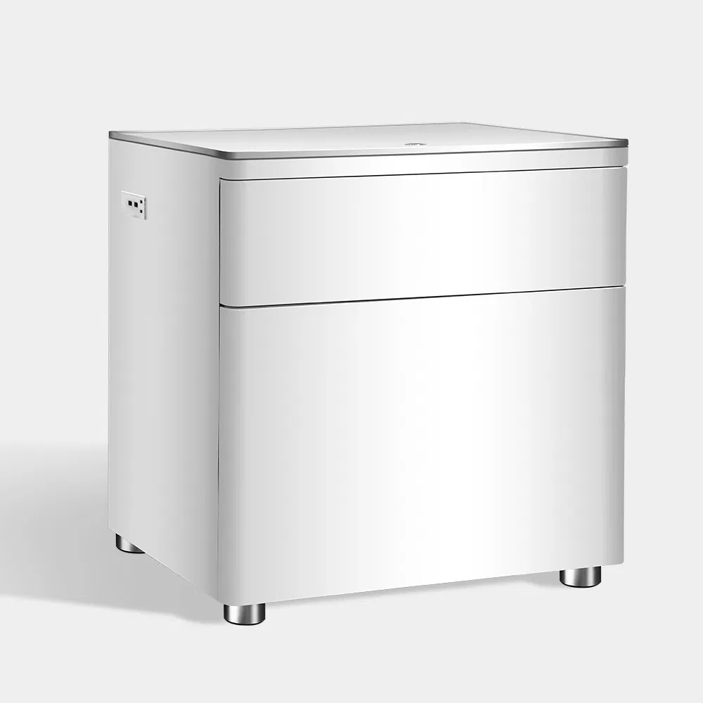 Home Smart Safe Fingerprint Bedside Table Safe Safety Nightstand