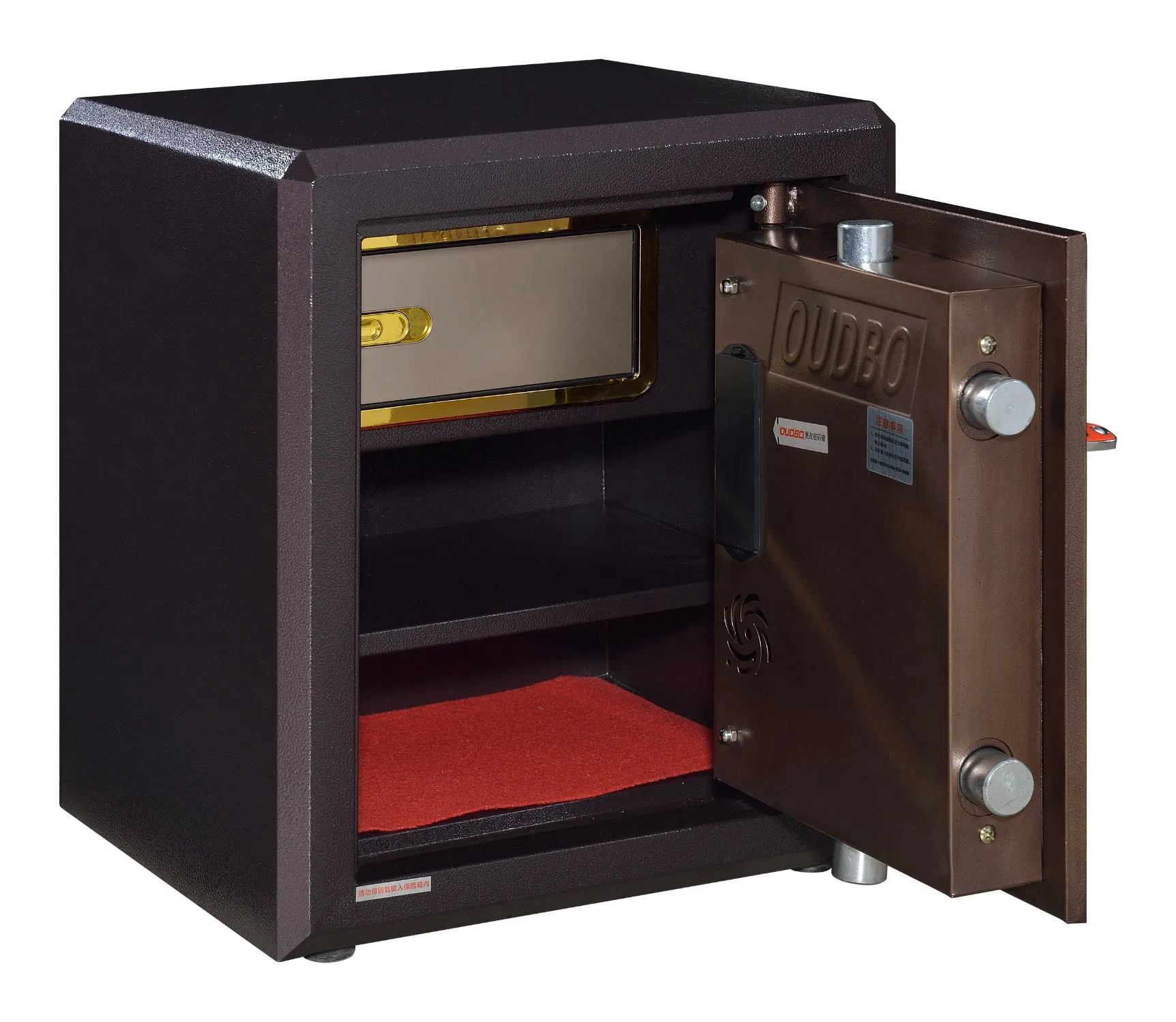 Metal Cash Drop Depository Safe Box with Inner Locking Compartment Drawer