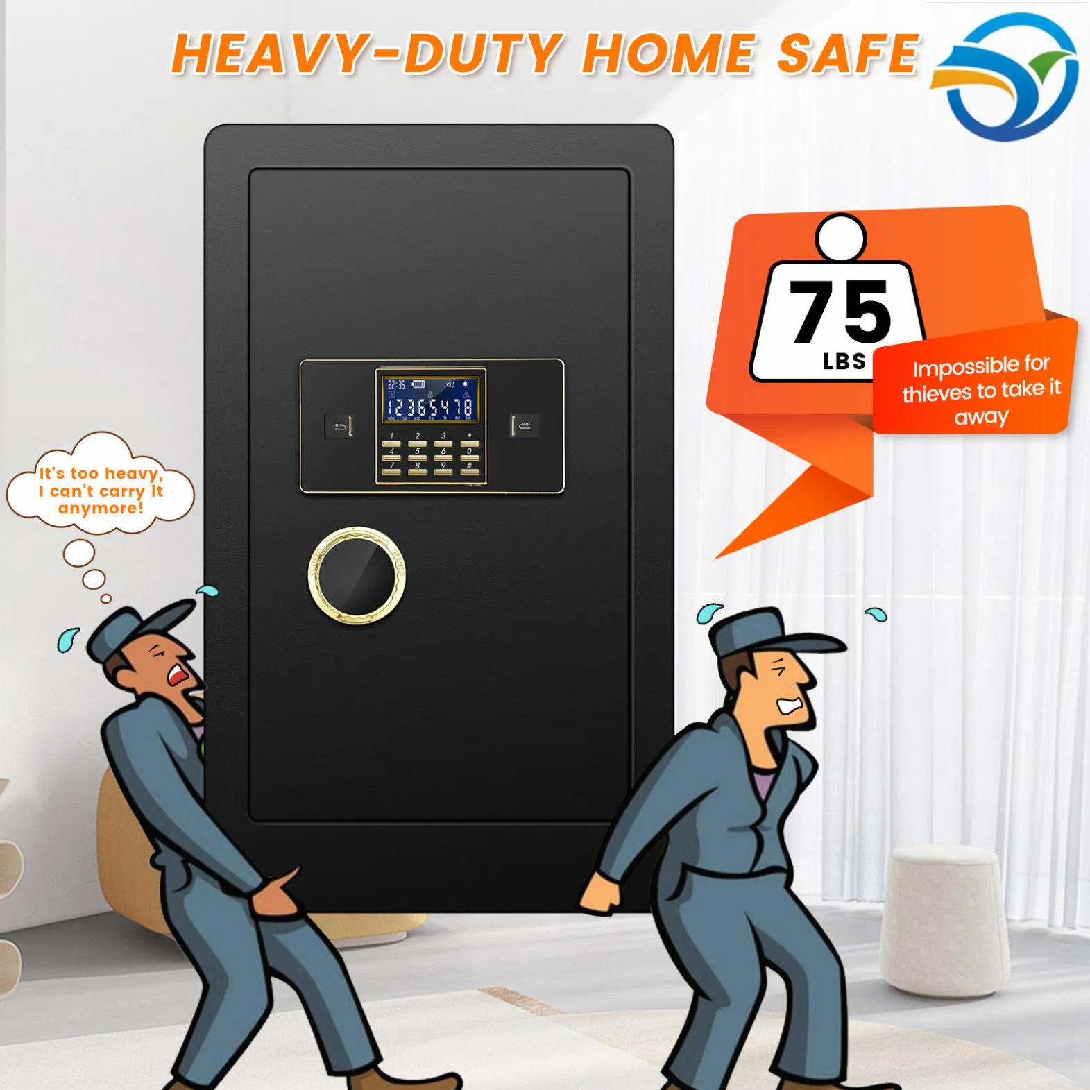 Versatile Access Control Luxury Home Safe with Multiple Authentication Method Options