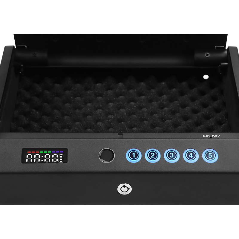 Biometric Fingerprint Smart Lock Portable Smart Gun Safe Box