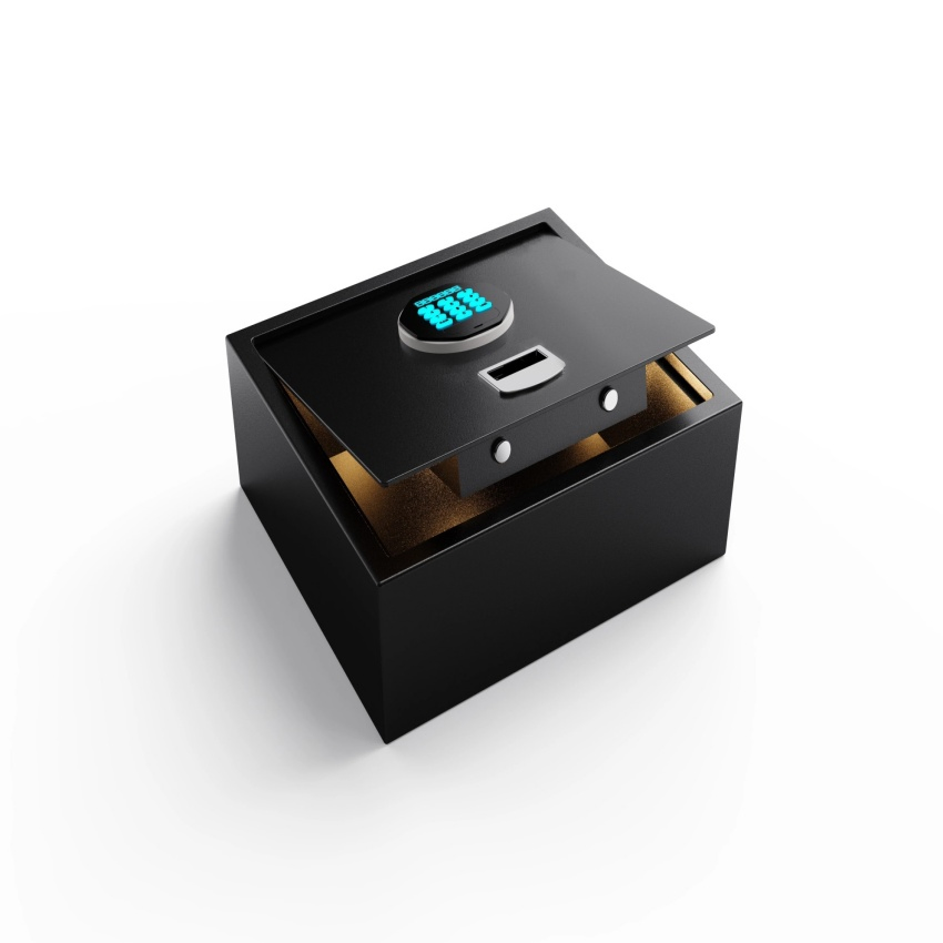 Top Open 15 Inch Hydraulic Rod Hotel Room Safe Secure Laptop Storage