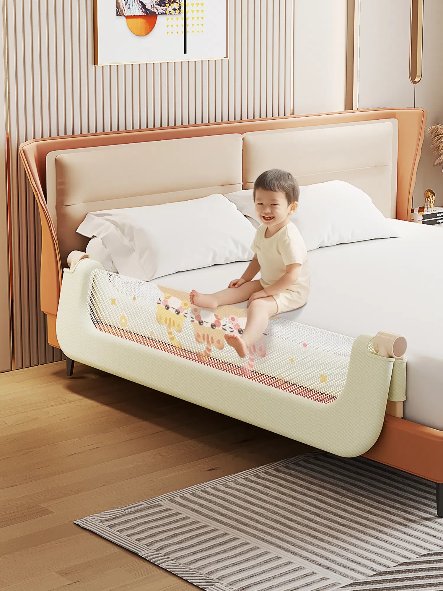 Infant Bed Guard Safe and Secure with Custom Size Options