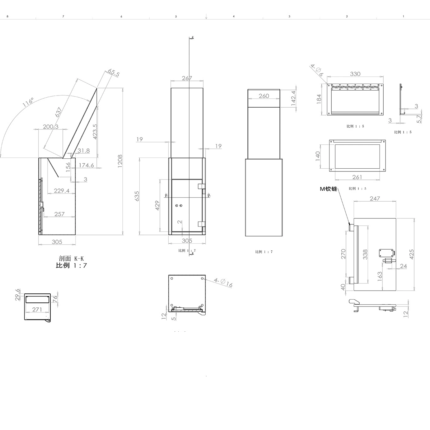 Manufactory Price Real Wall Deposit Safe with Long Drop Chute