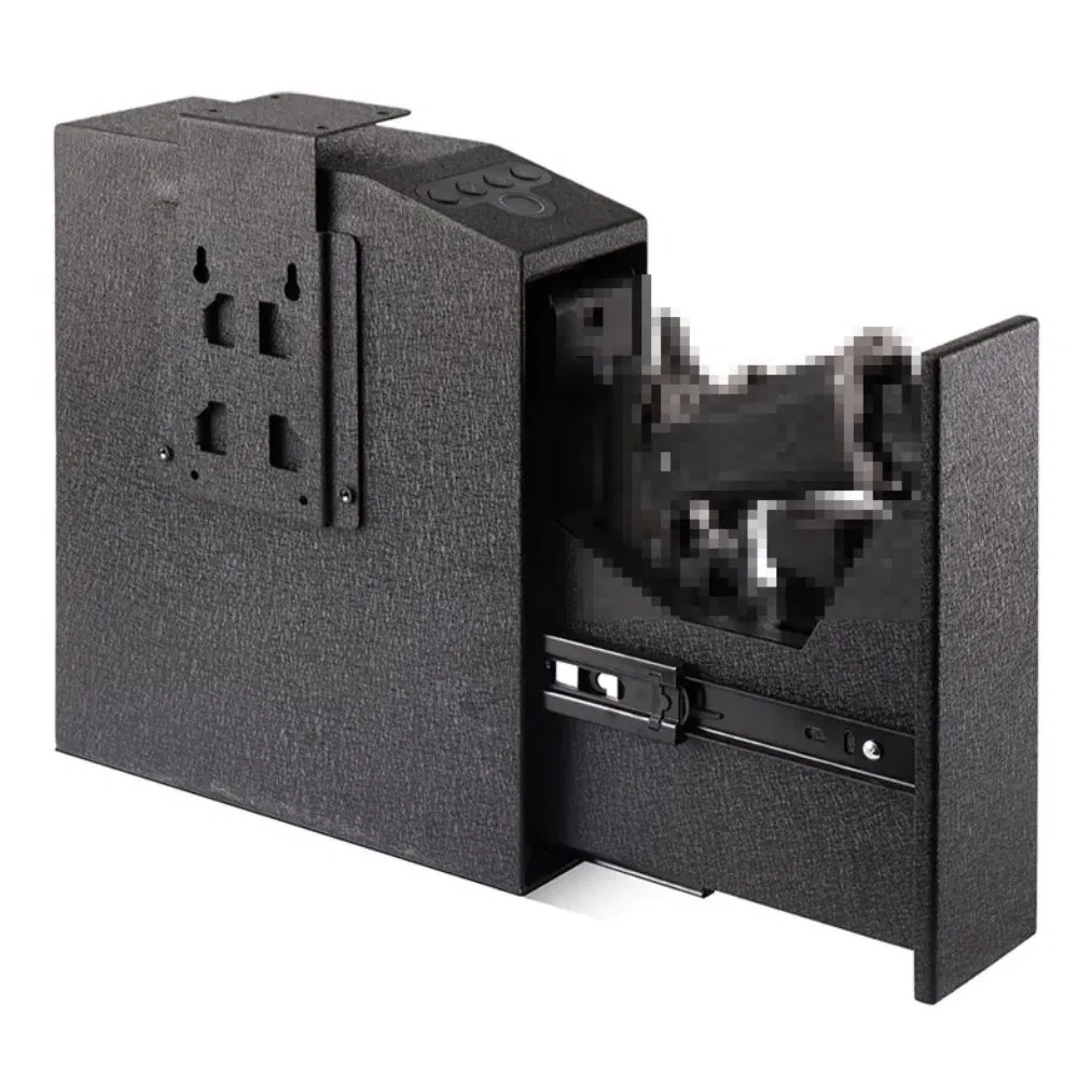 Sale Gun Safe Smart Hand Gun Safe Quick Acess with Fingerprint Password and Keys Handgun Safe for Desk Nightstand Auto Sliding