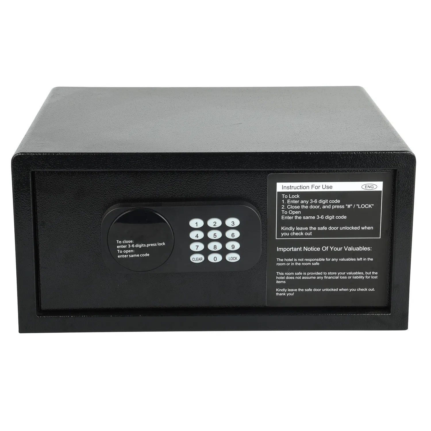 Hotel Smart Laptop Metal Luxury Furniture Safe for Hotel Room with Digital Safe Locker