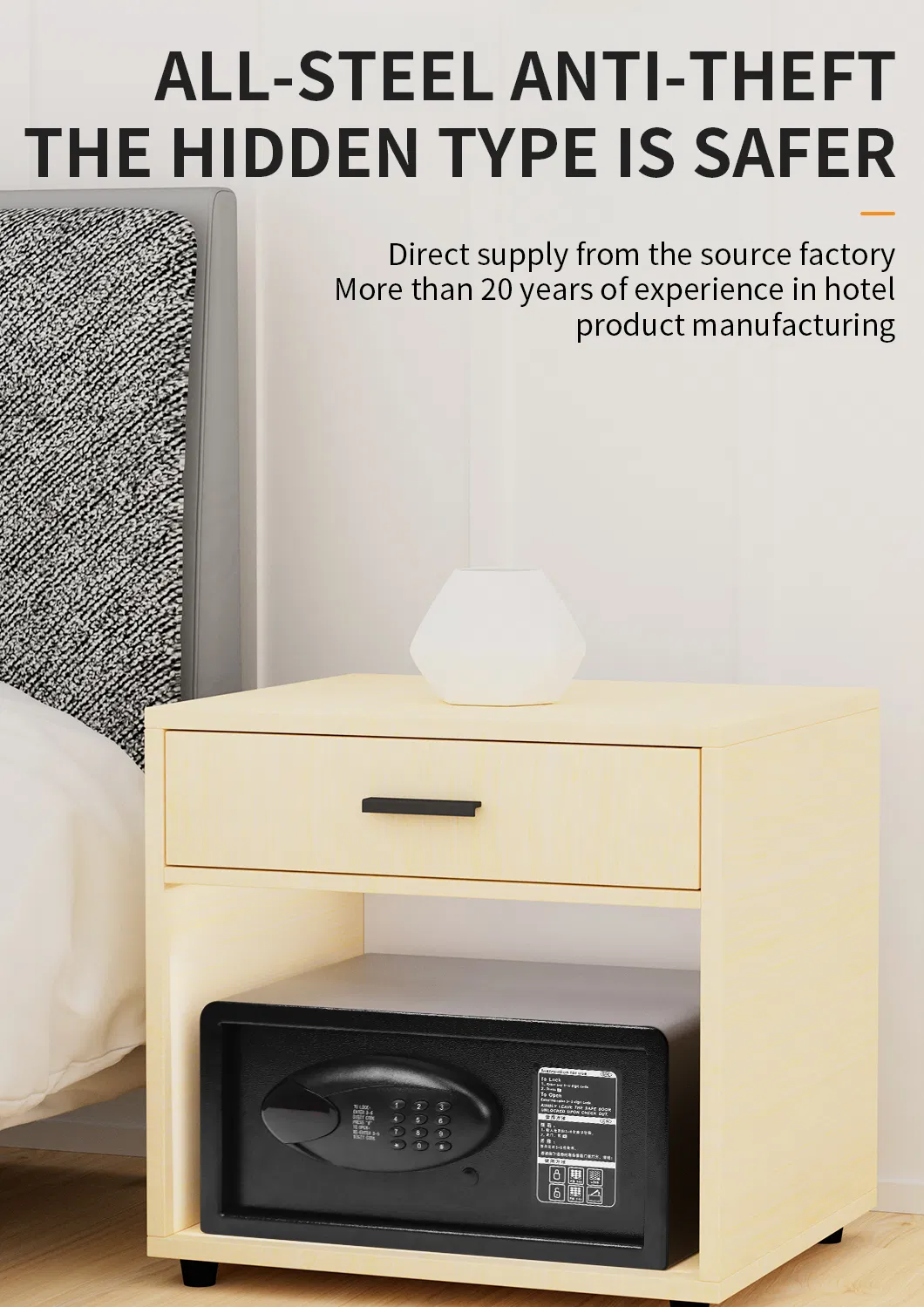 Steel Wall Safe Detail 1