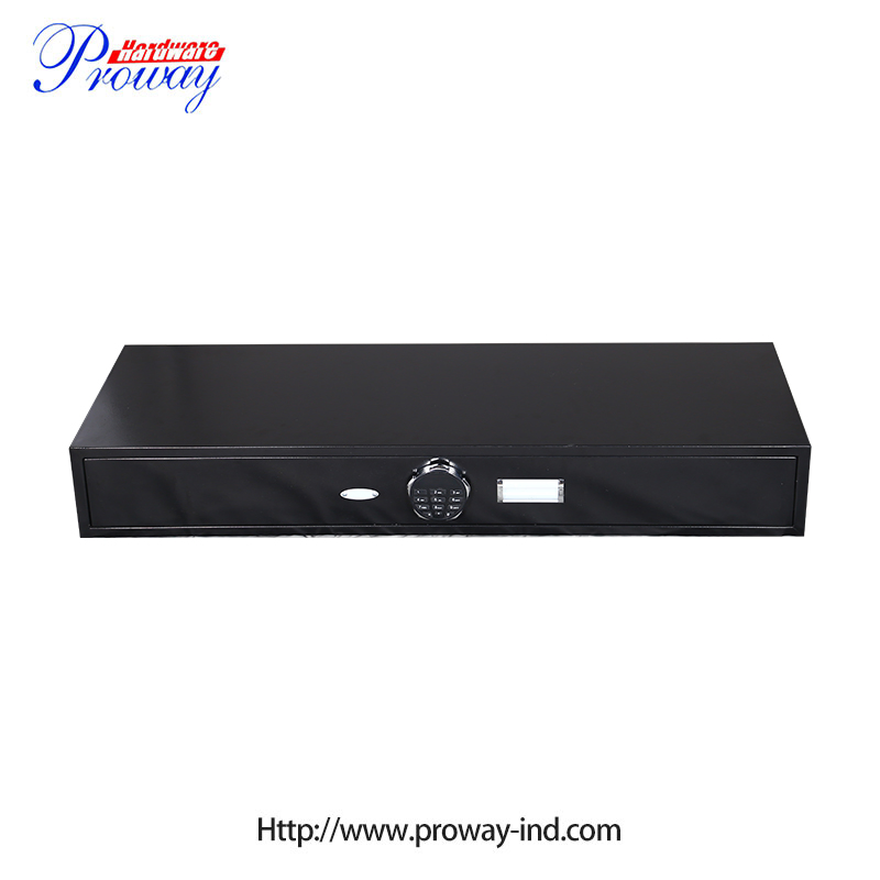 Gun Vault Storage Security Electronic Button Large Steel Bed Bottom Gun Safe Box