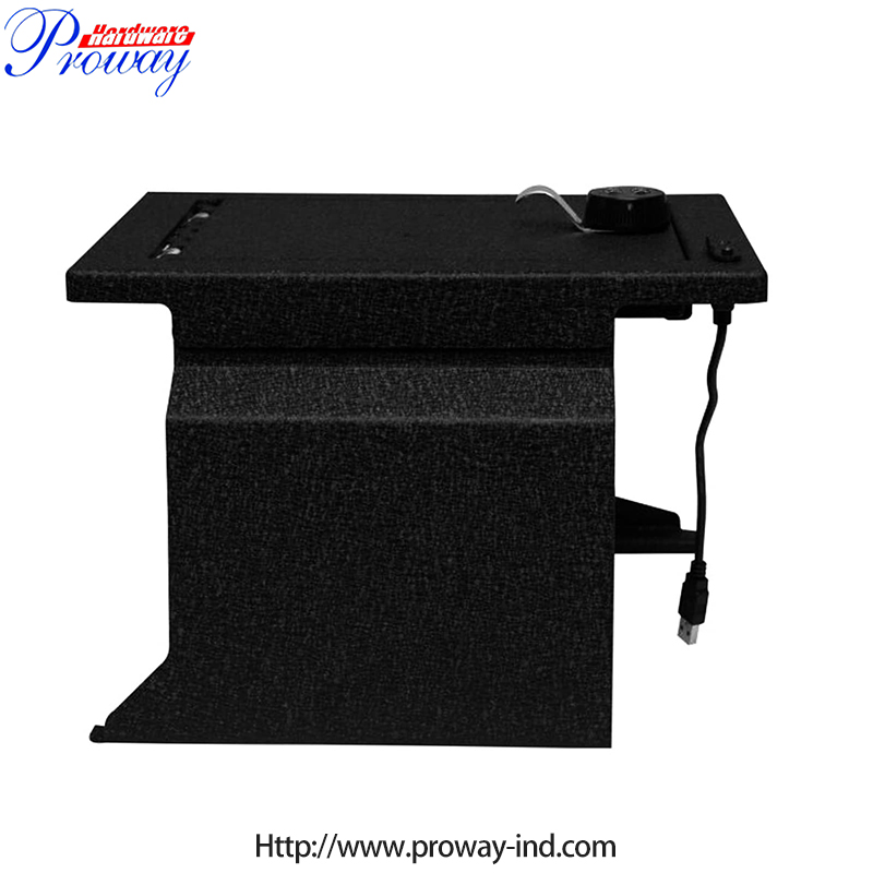 4-Digital Lock Center Console Safe Car Armrest Box Center Console Safe for F150 2012-2014 Full Floor Console and Raptor Platinum