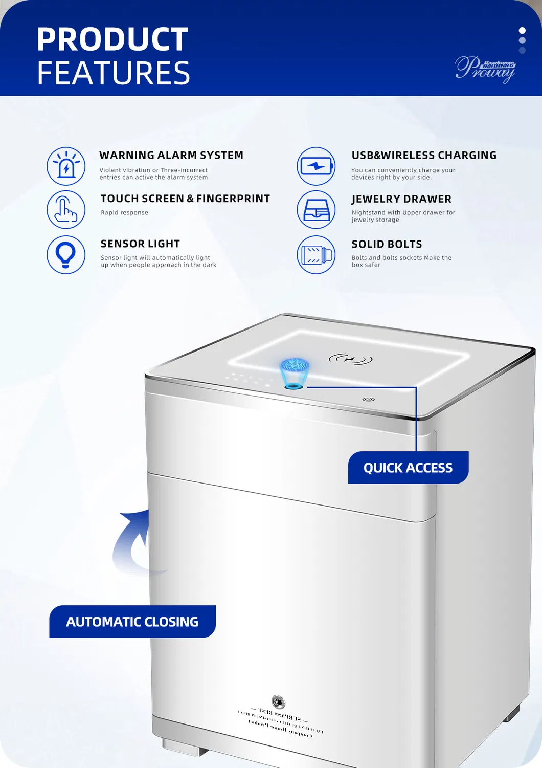 Smart Nightstand Safe Detail 2
