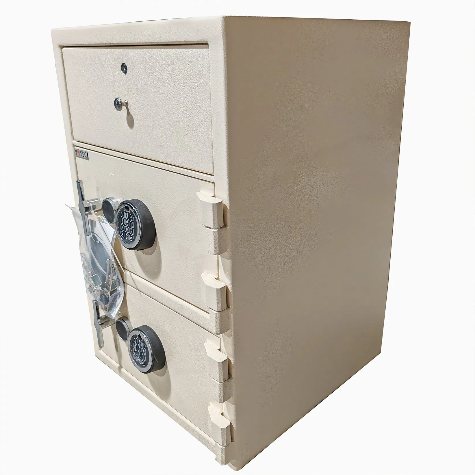 Double Door Drop Slot Depository Safes with Top Drawer