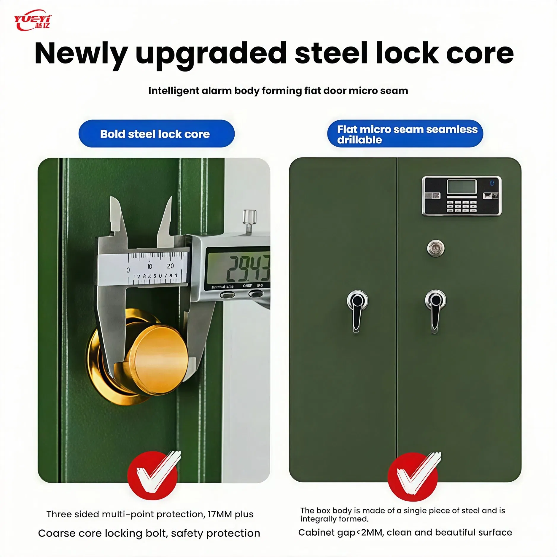 Factory Custom Large Capacity Security Lockable Gun Storage Cabinet Fingerprint Gun Safe with Combination Lock