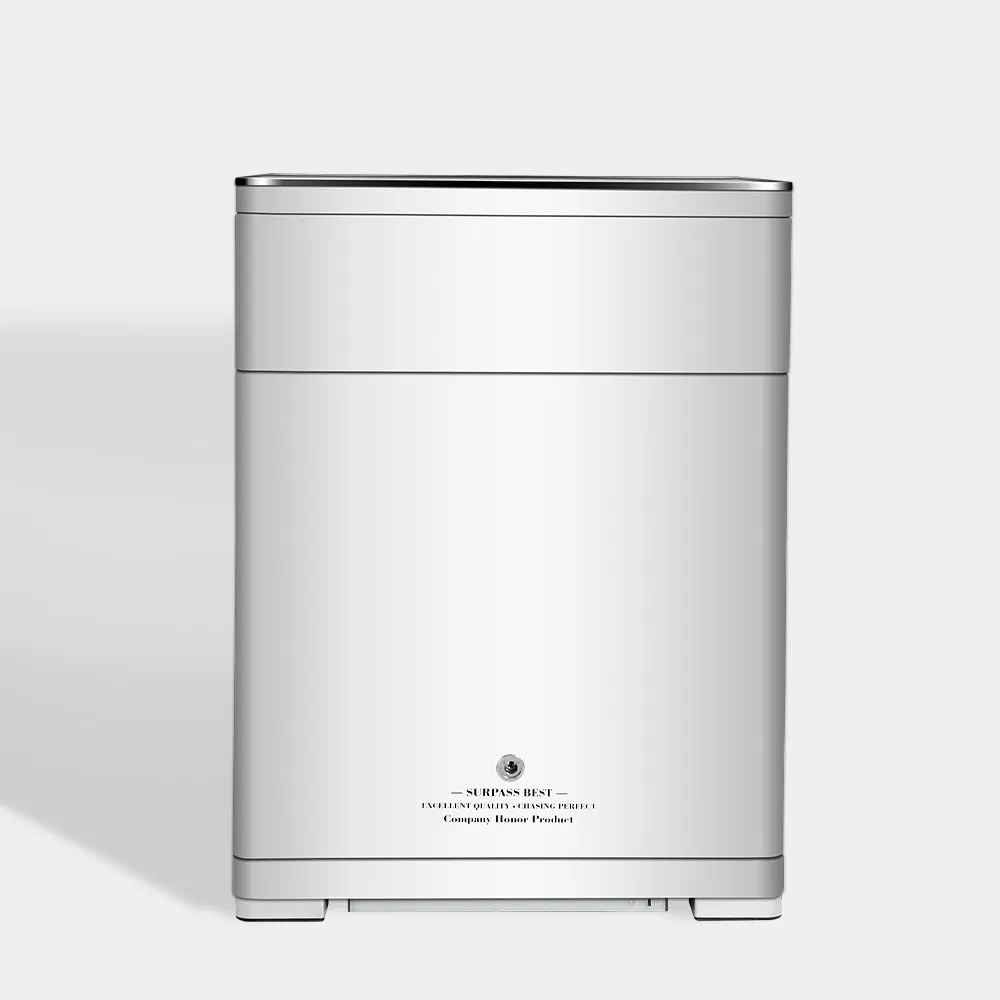 Luxury Smart Nightstand Safe Wireless Charger Fingerprint Bedside Table