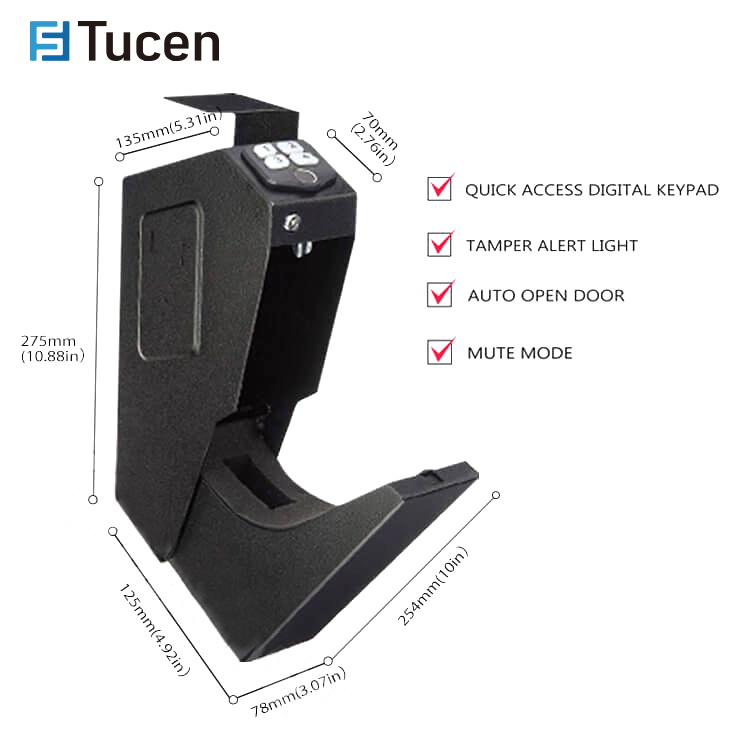 Quick Access Handgun Biometric Fingerprint Under Desk Safe Box Depository Safe Box Jewelry Safe Box Burglary Safe Box Drug Safe Box Home Safes Box Hotel Safes