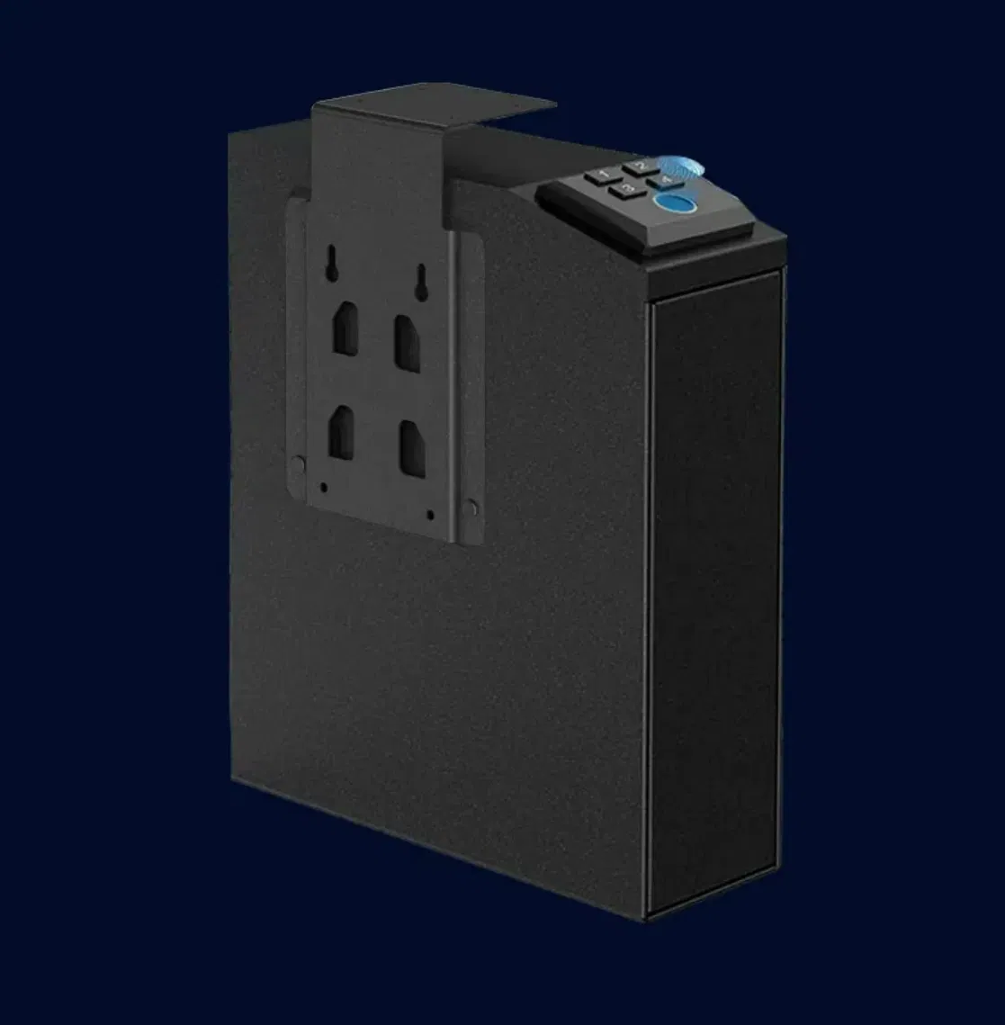 Biometric Gun Safe Handgun Safe Handgun Safe, Quick Access Gun Safe for Nightstand, Auto Sliding Door Hand Gun Safe for Car,