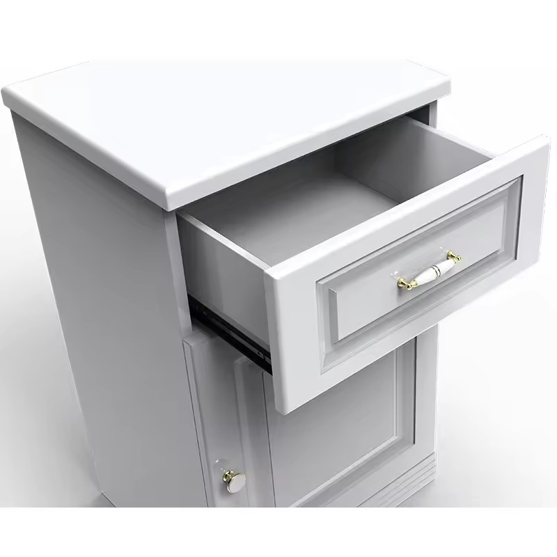 Modern Nightstand Safe Wooden Bedroom Furniture Smart Bedside Home Hotel Security Locker Safe Box