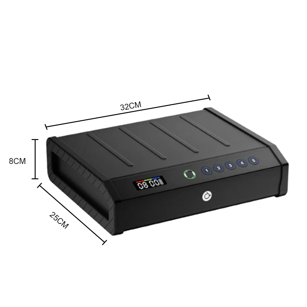Biometric Fingerprint Smart Lock Portable Smart Gun Safe Box