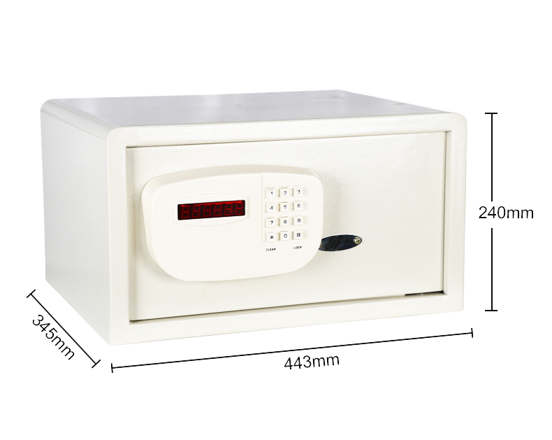 Socket Hole 2 Live Locking Bolts Safe Box with Wall Mountable Cabinet
