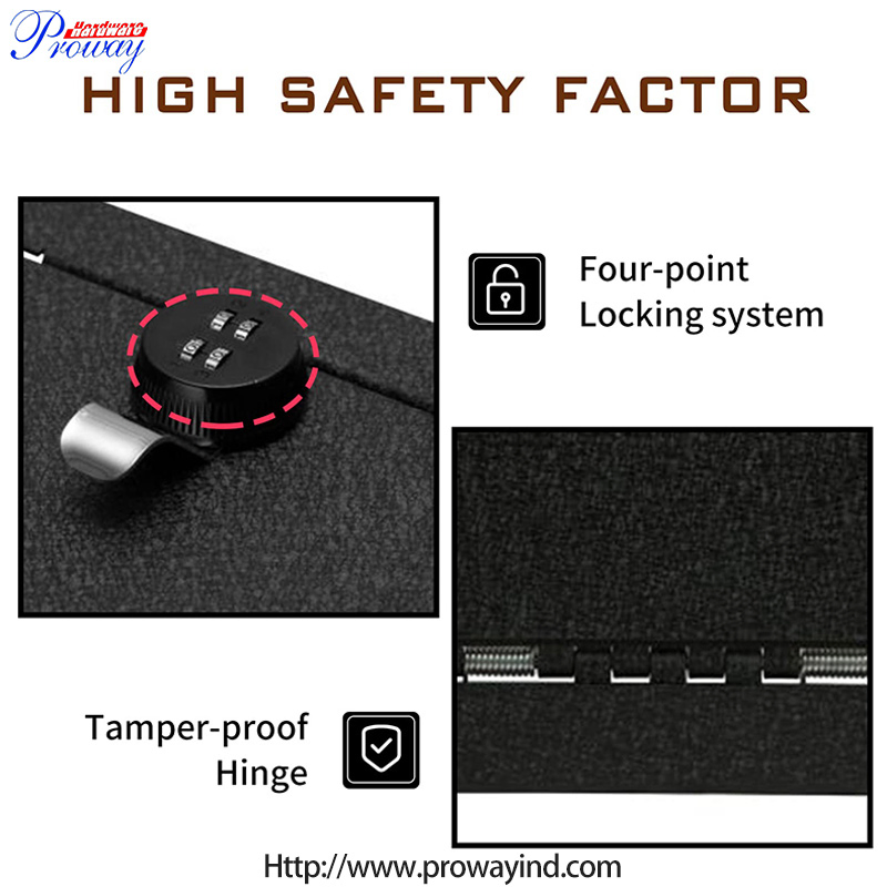 4-Digital Lock Center Console Safe Car Armrest Box Center Console Safe for F150 2012-2014 Full Floor Console and Raptor Platinum