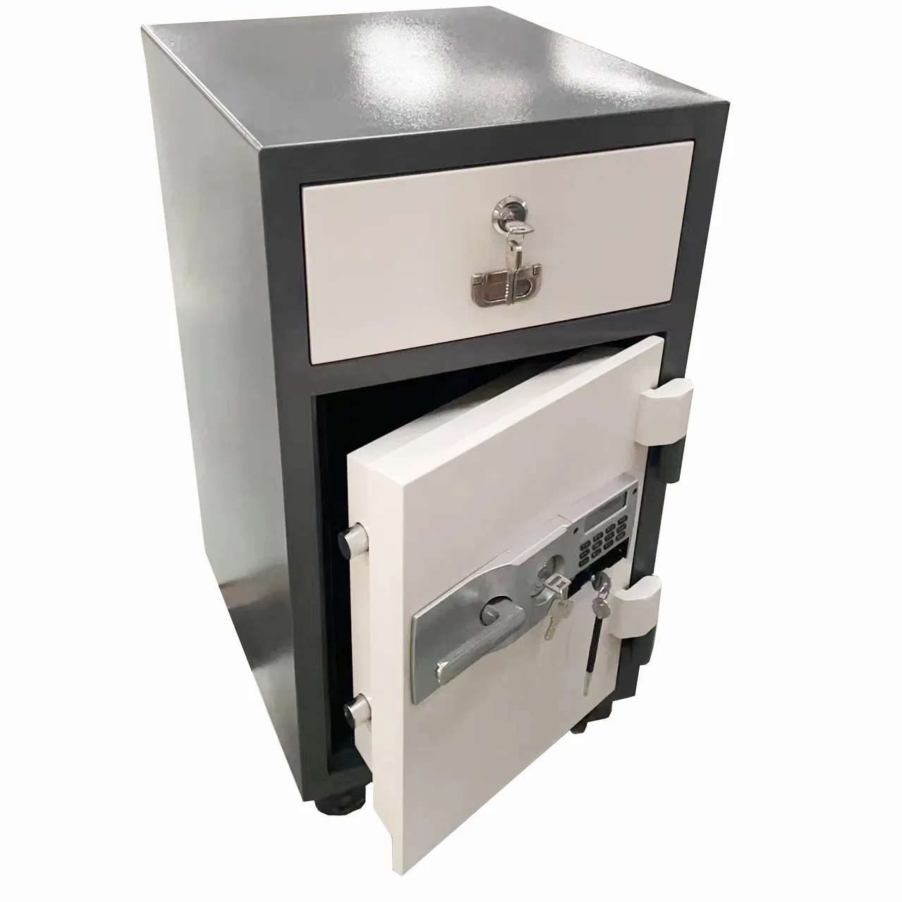 Fireproof Night Depository Safe with Secure Cash Drop-in Top Slot