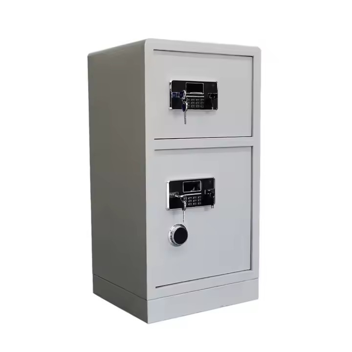 Double Door Security Depository Drop Safe Box Luxury Heavy Duty Safe Box with Keypad and Emergency Keys for Jewelry Cash