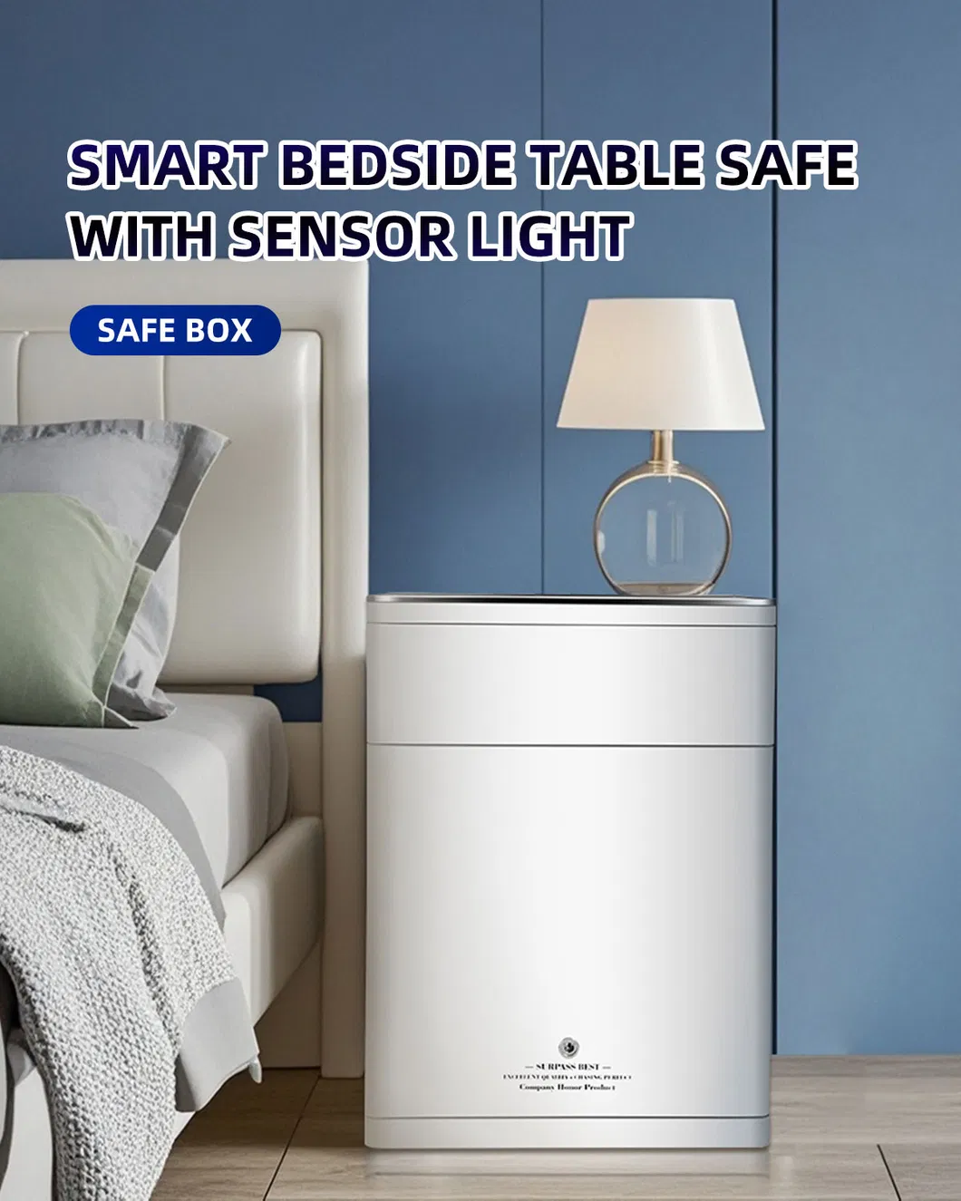 Smart Nightstand Safe Detail 1