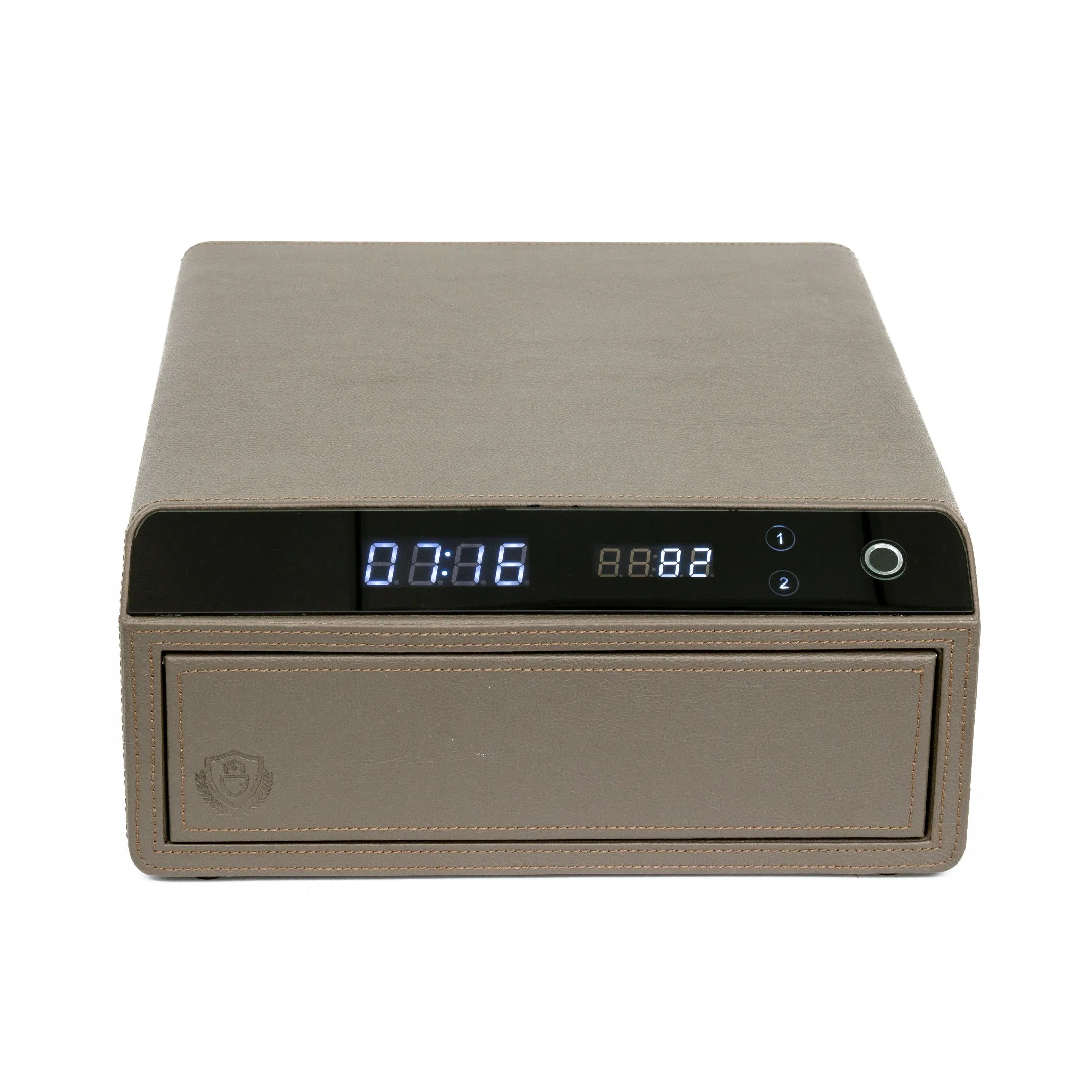 Smart Leather Safe Household Fingerprint Digital Biometric Jewelry Security Drawer Safe