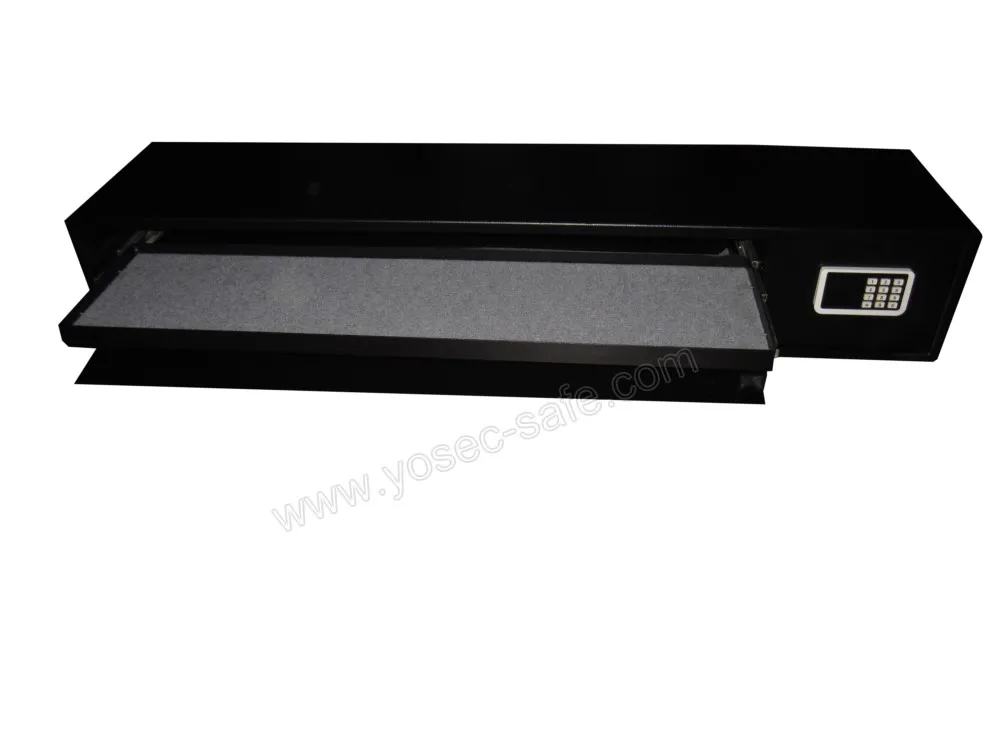 Electronic gun safe installed underbed