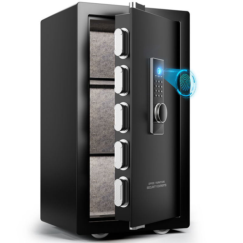 Finger Print Stainless Steel Security Money Safe with Electronic Password Key &amp; Fingerprint 140L Safe Box for Cash Jewelry