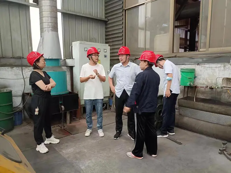 Tangshan University academic-industry research visit to Runxing Machinery facility