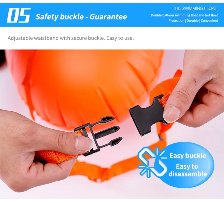 Swimming Float Rugby Ball Type Double Air Bladder Swimming Aid