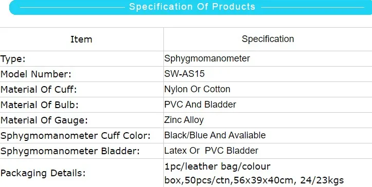Aneroid Sphygmomanomer Sw-As15