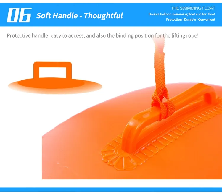 Swimming Float Rugby Ball Type Double Air Bladder Swimming Aid