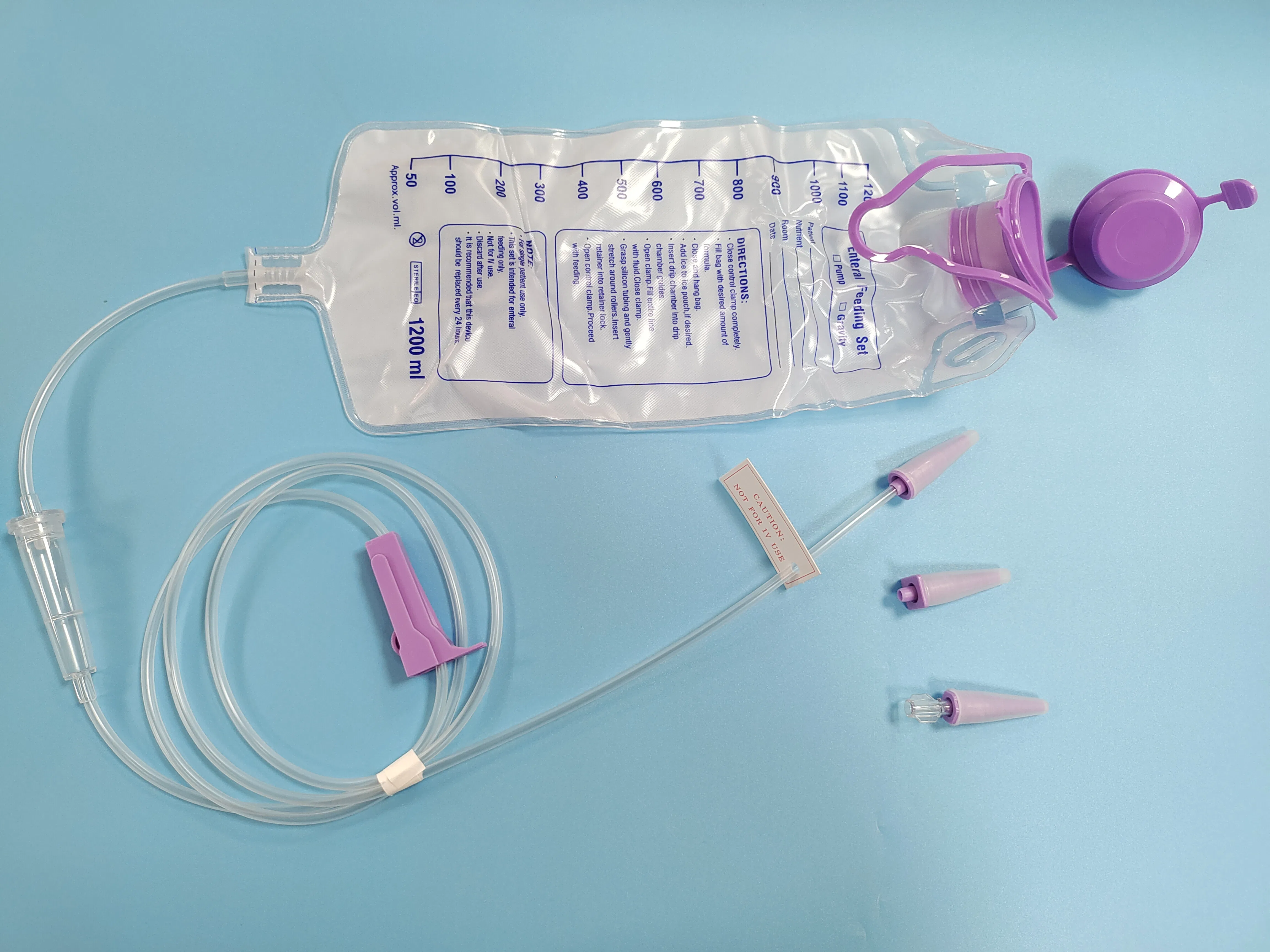 Disposable Enteral Feeding Bag 1200ml, Enteral Nutrition Feeding Bag