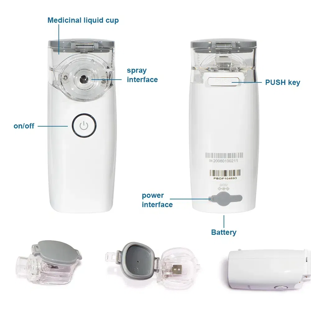 Advanced Mesh Nebulizer System Portable Ultrasonic Device for Efficient Aerosol Therapy at Home