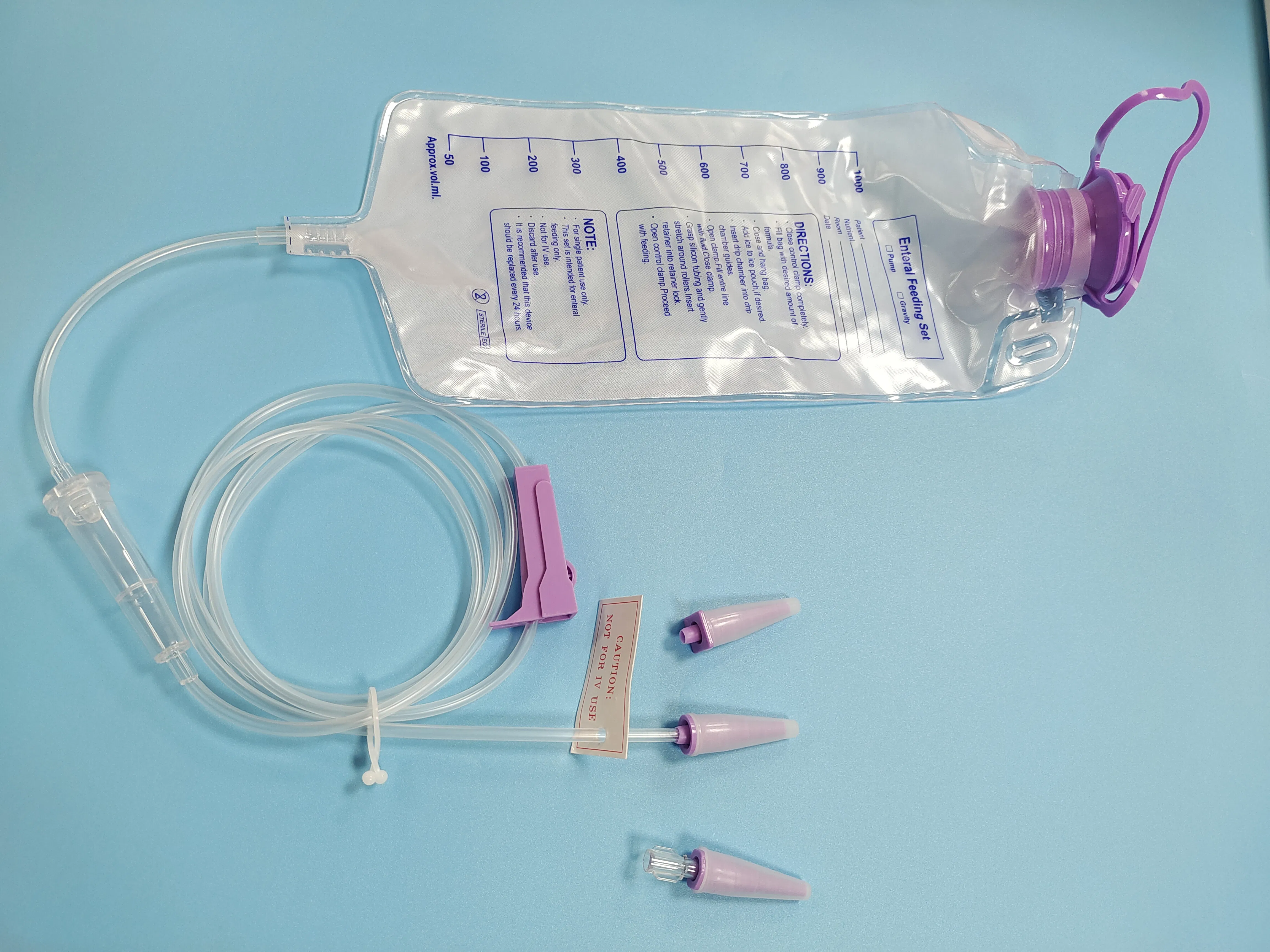Premium 600ml Enteral Nutrition Feeding Bag - Dehp-Free Solution