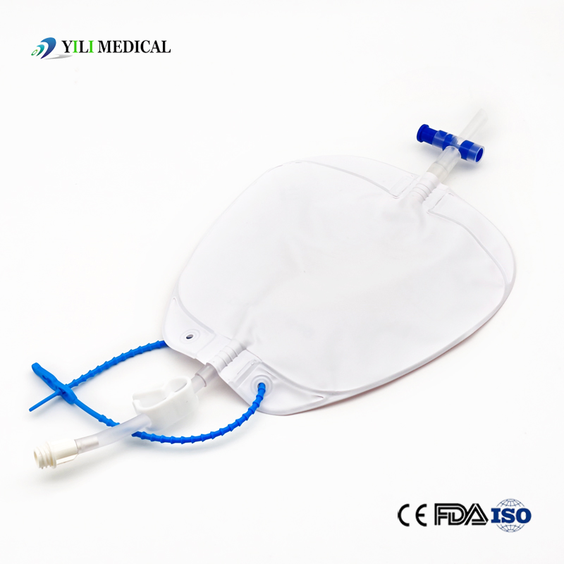 Cross Valve Urine Bag 400ml+Medical Cross Groove, Flat Groove Silicone Tube+Surgical 100ml, 200ml 400ml Wound Drainage System
