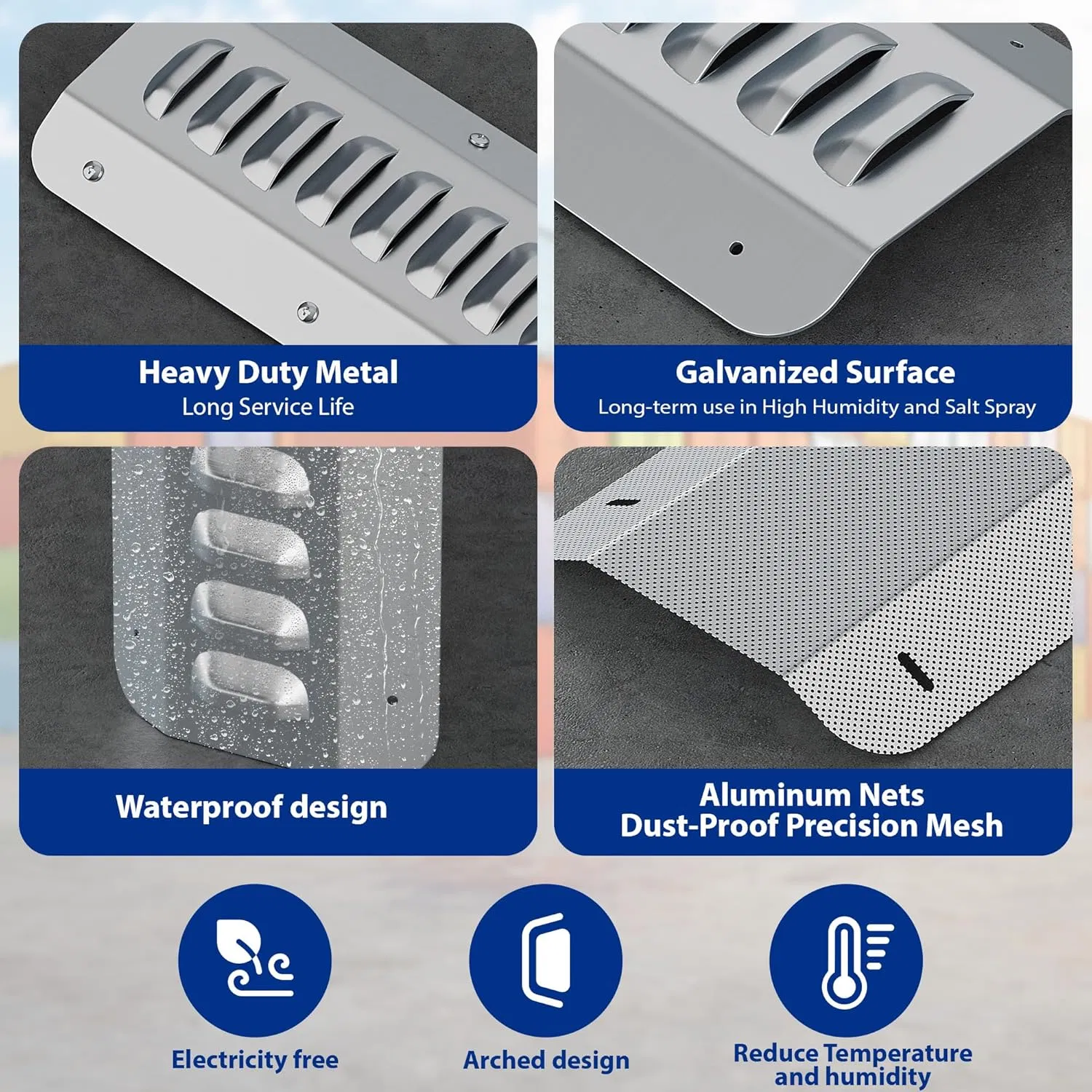 Premium Galvanized Steel Ventilation System for Shipping Containers