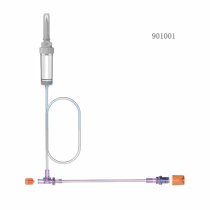 24hours Multiple Injector Saline Precision Inject Tube with Drip Chamber Spike Filter, 12hours High Pressure CT MRI Contrast Imaging Injection Tubing System