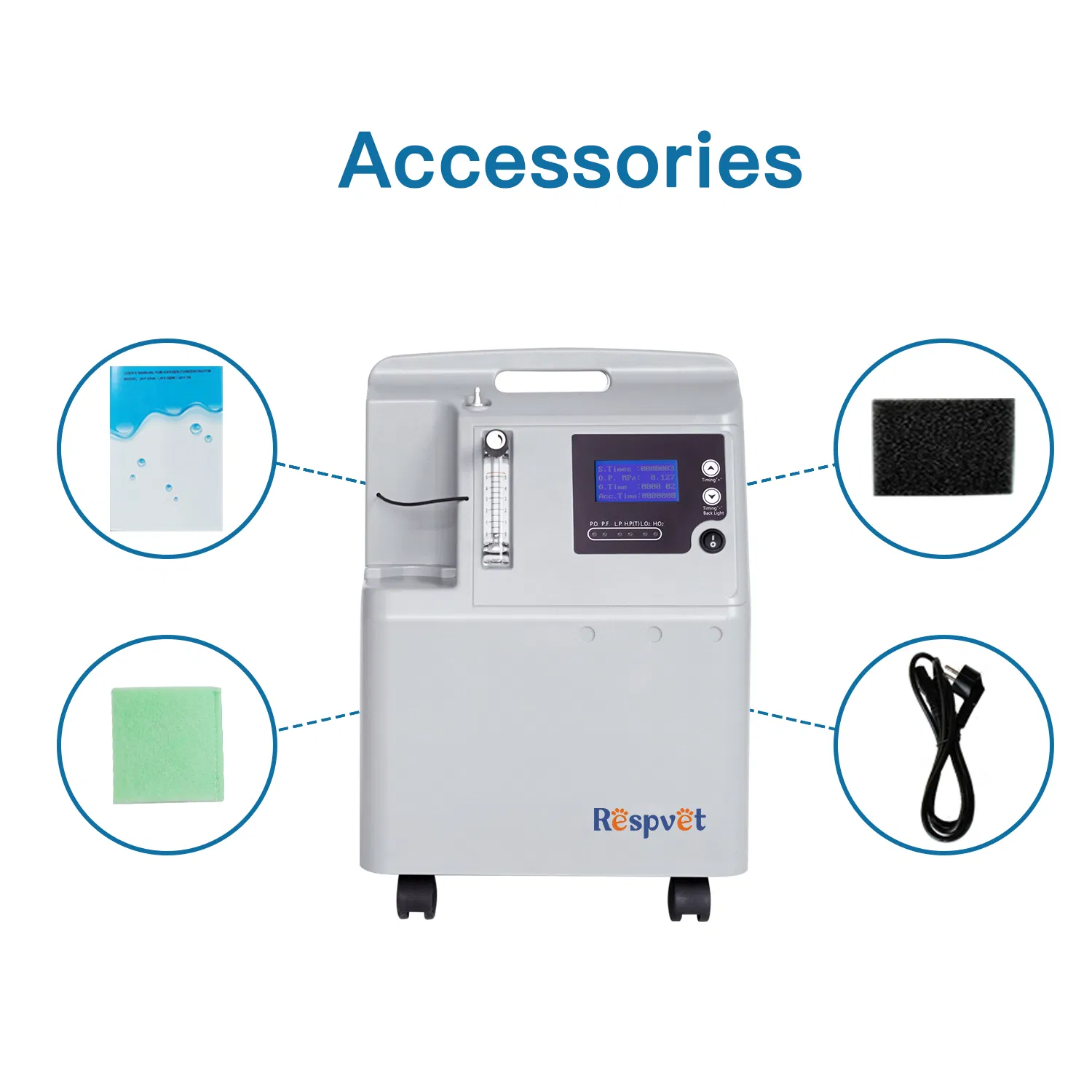 High quality veterinary oxygen therapy anesthesia equipments for animal pet surgery