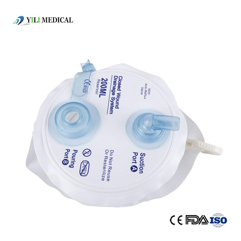 China Yili Medical Supplier Surgical Spring Style Disposables Closed Wound Drainage System for Neurosurgery