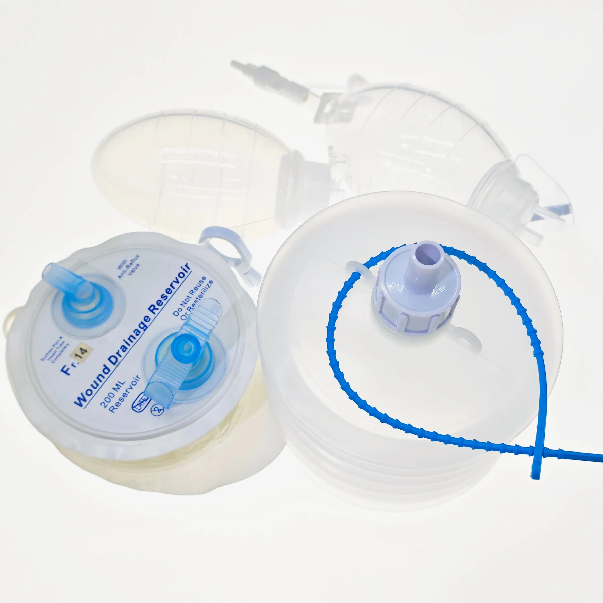 100ml/150ml/200ml/400ml Disposable Jackson Pratt Drain Silicone Closed Suction Drainage System