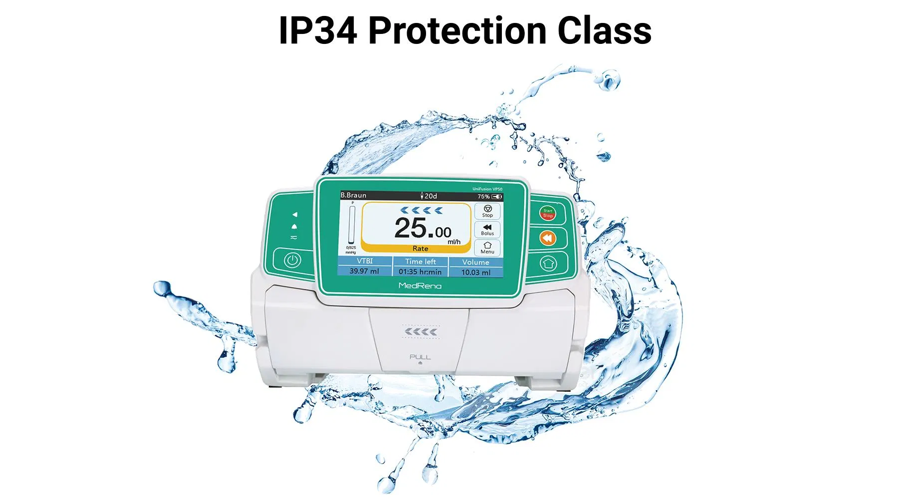 Top Quality Compact Medical Equipment Enteral Feeding IV Infusion Pump with CE