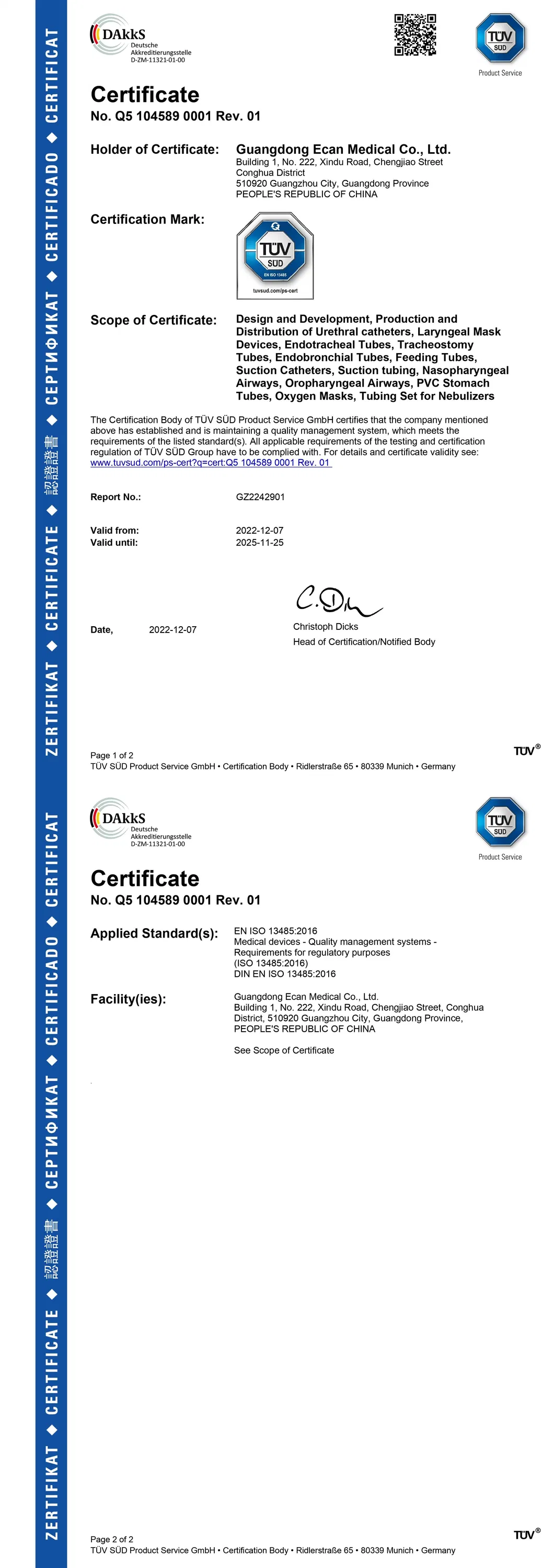 Technical Specifications 1