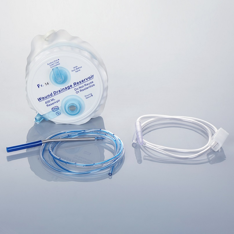 PVC Medical Wound Drainage System Hollow Spring Type