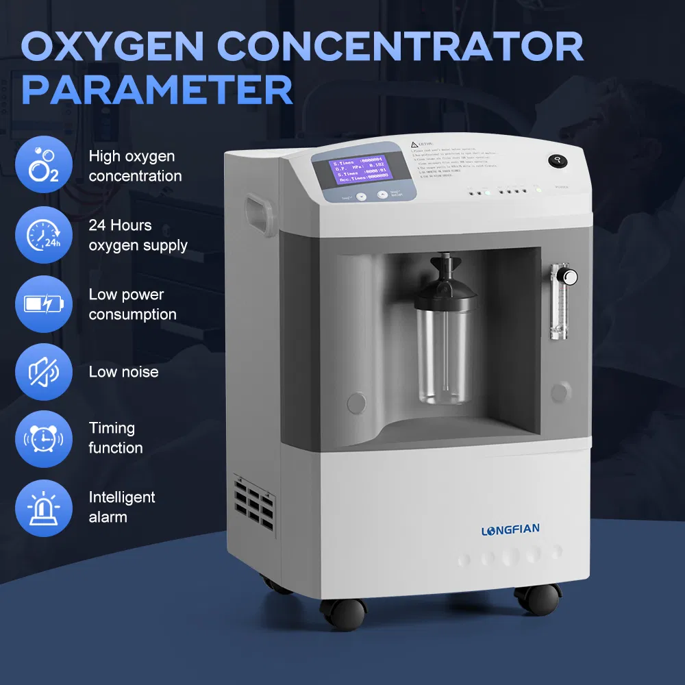 10 Liters Medical Grade Oxygen-Concentrator Factory Price Health Physical Therapy Equipments