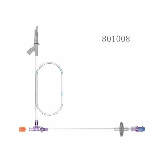24hours Multiple Injector Saline Precision Inject Tube with Drip Chamber Spike Filter, 12hours High Pressure CT MRI Contrast Imaging Injection Tubing System