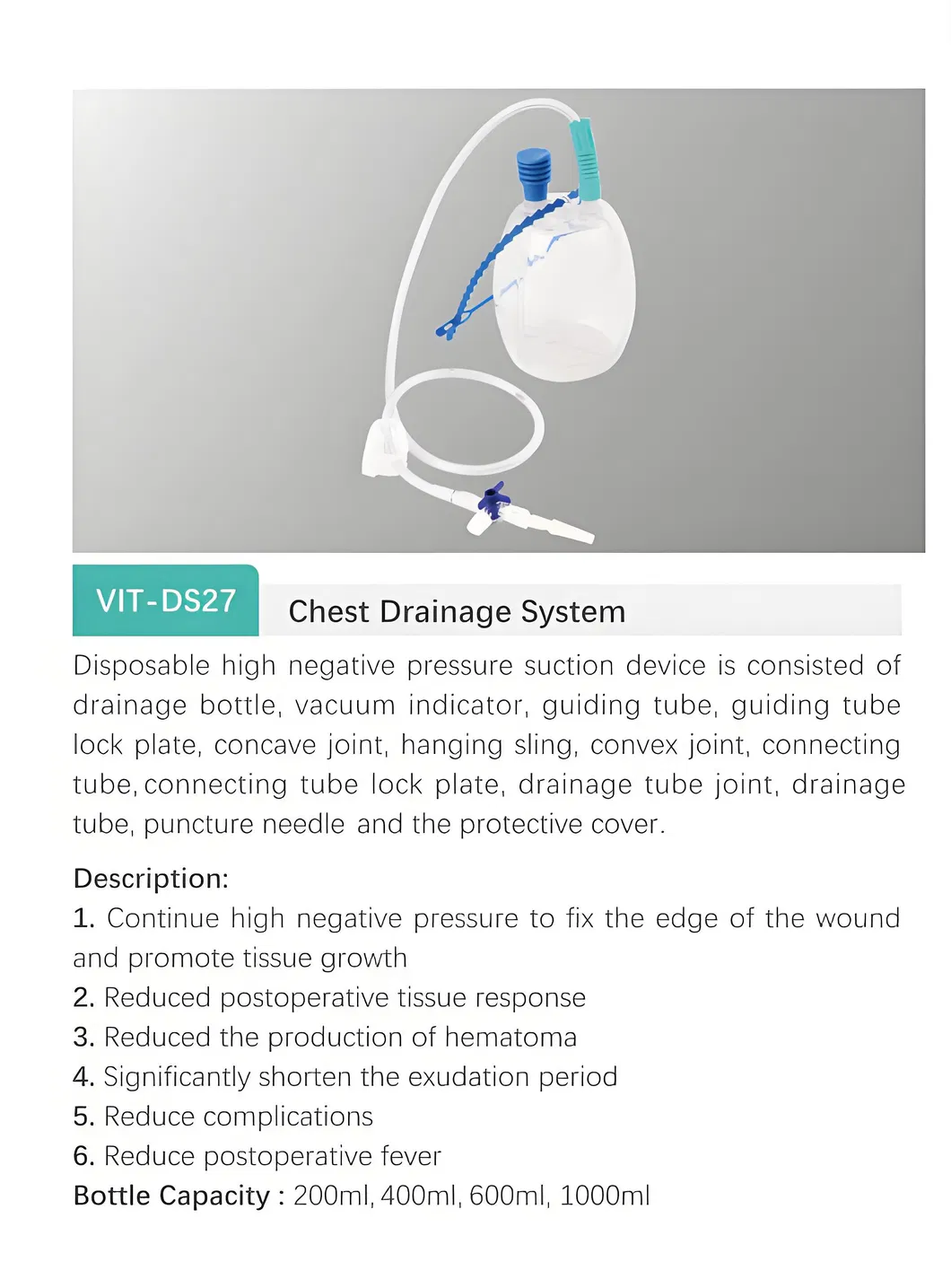 Chest Wound Drainage System